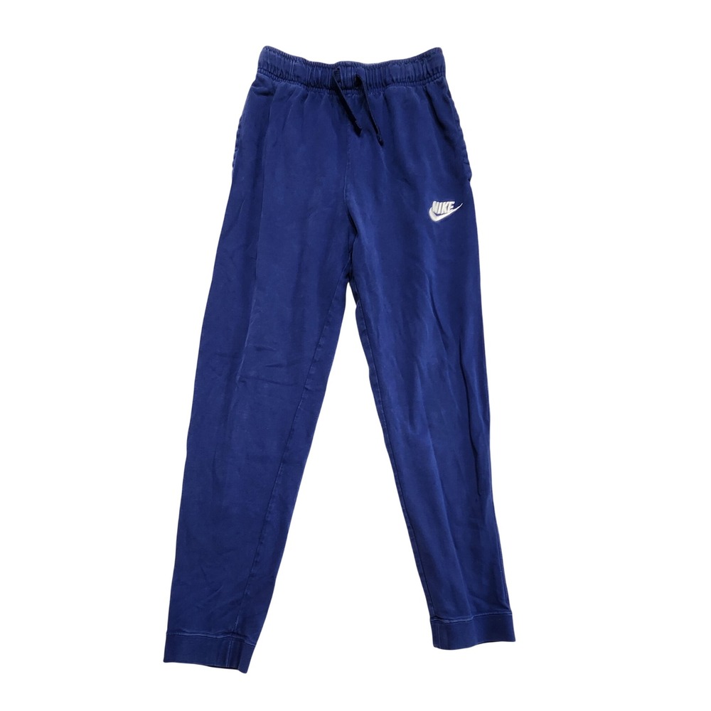 Nike Kids XL Blue Jersey Joggers Drawstring Sweatpants Streetwear